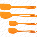 4 Piece Premium Silicone Spatula Scraper Set with Hygienic Solid Coating